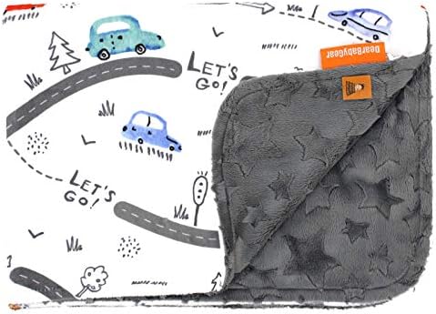 Dear Baby Gear Cars Baby Blanket - 40 x 30