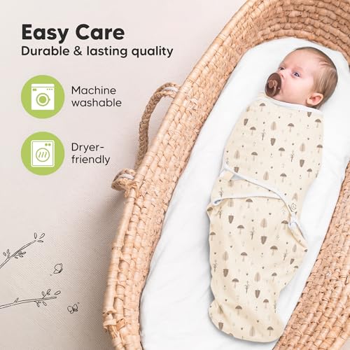 KeaBabies 3-Pack Organic Cotton Sleep Sacks - Dino Ridge