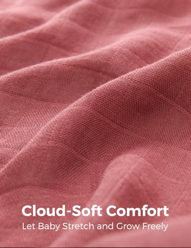 Momcozy Muslin Swaddle Blankets 4-Pack 47 x 47 Inches