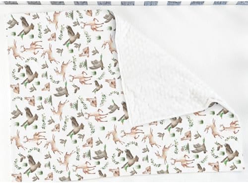 Wild Animal Hunting Baby Blanket - Soft Mink Dotted Double Layer