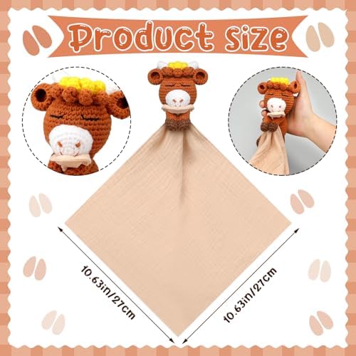 Halloscume Baby Security Blanket - 106 Inch Highland Cow Design