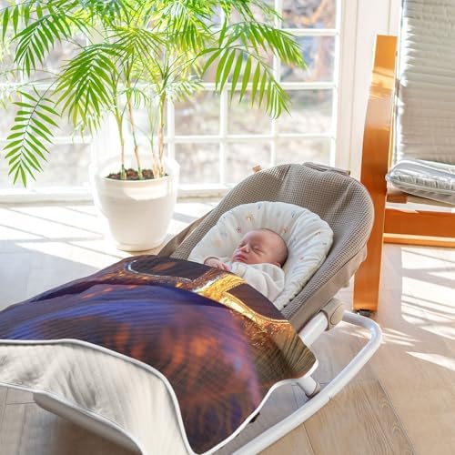Burbuja Mardi Gras Baby Blanket 30x40 for Boys Girls
