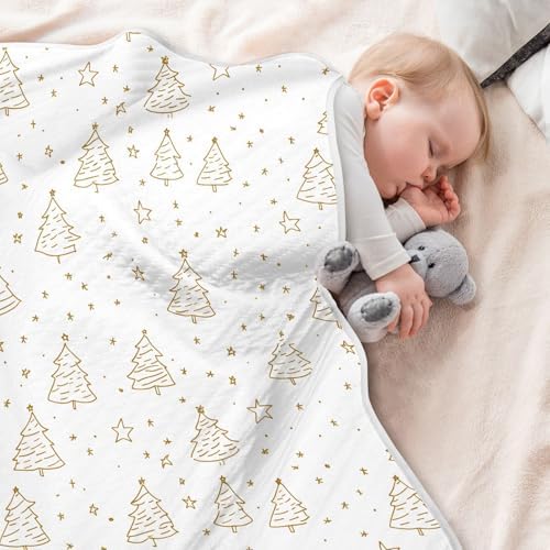 Cotton Baby Blanket 30x40 Inches Soft Cozy Throw for Toddler