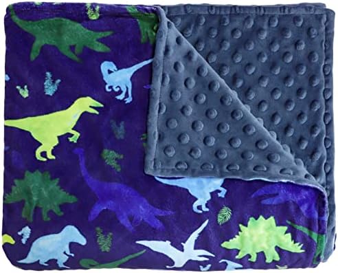 TANOFAR Fleece Baby Blanket with Dinosaur Print 1