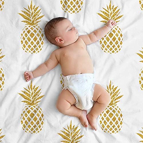 Mugod Pineapple Flannel Blanket 30x40 Inch