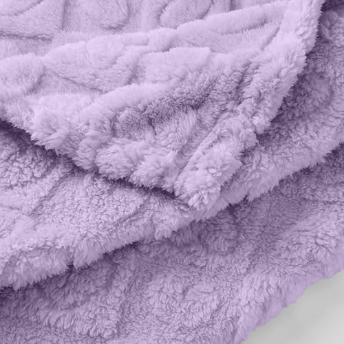 Yagle Mate 4 Pcs Checkered Baby Blankets 30x40 Purple