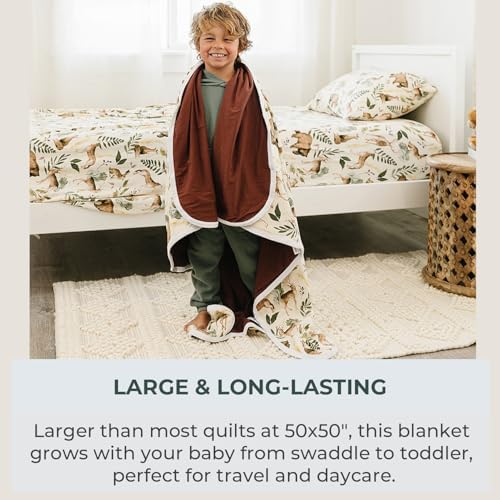 Pobi Baby Soft Neutral Wildlife Blanket 1