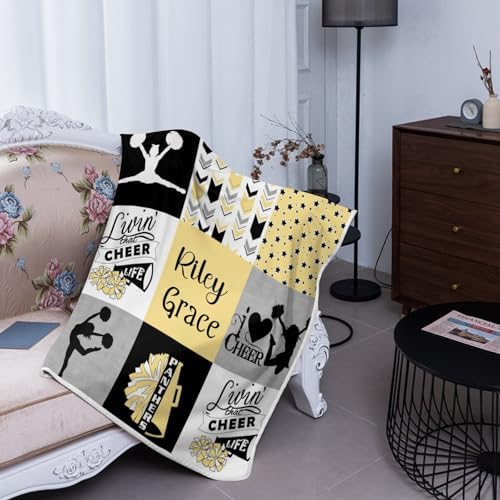 Deven Lemon I Love Cheerleader Cooling Blanket for Toddler