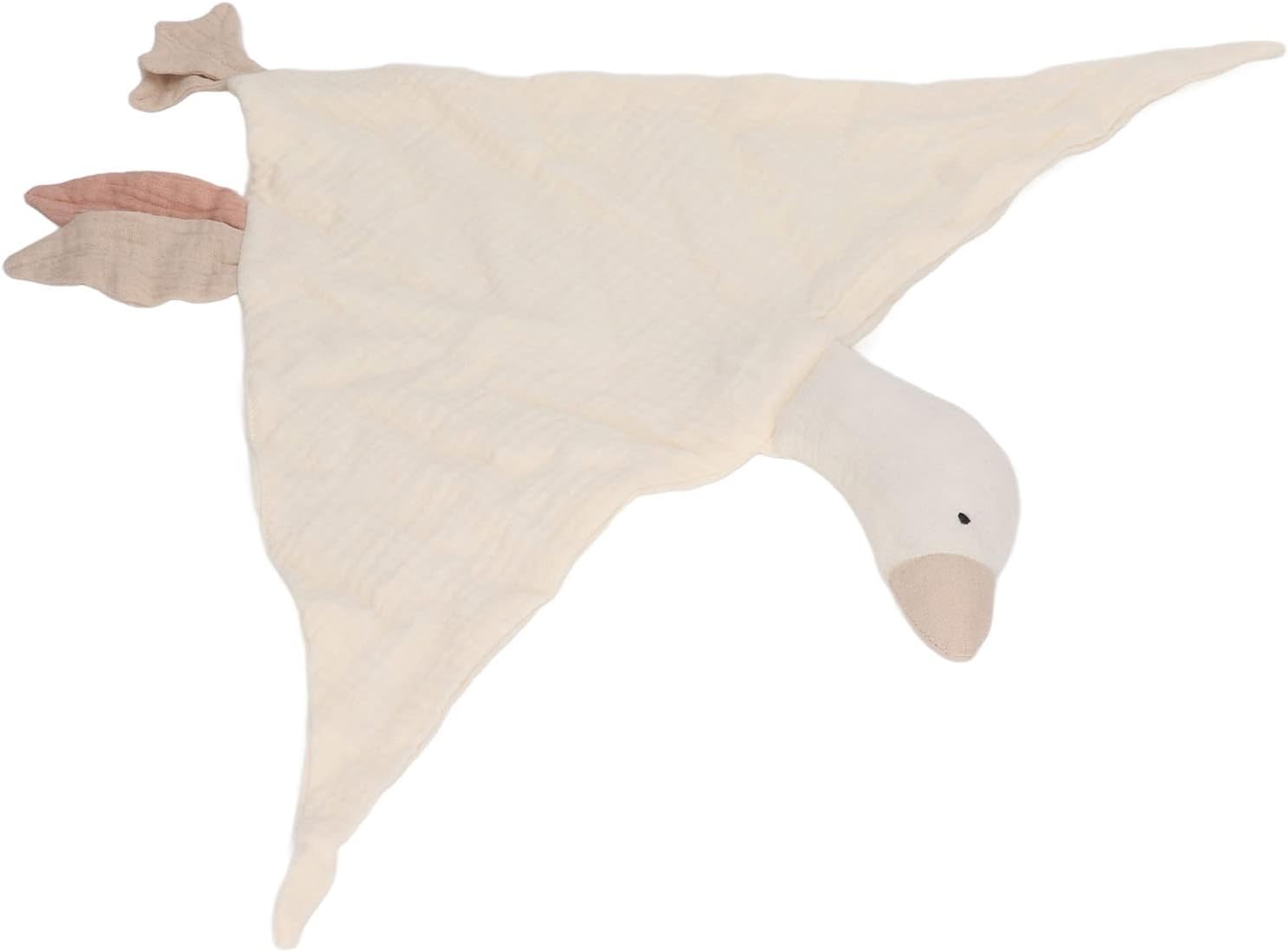 Yosoo Soft Cotton Baby Goose Security Blanket Ivory White