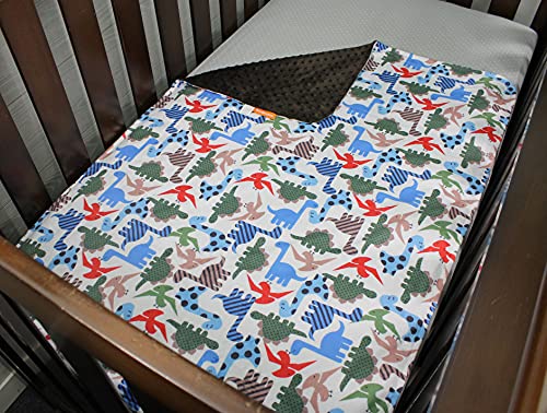 Top Tots Baby Blanket - Dinosaur Print 385 x 29 Inch
