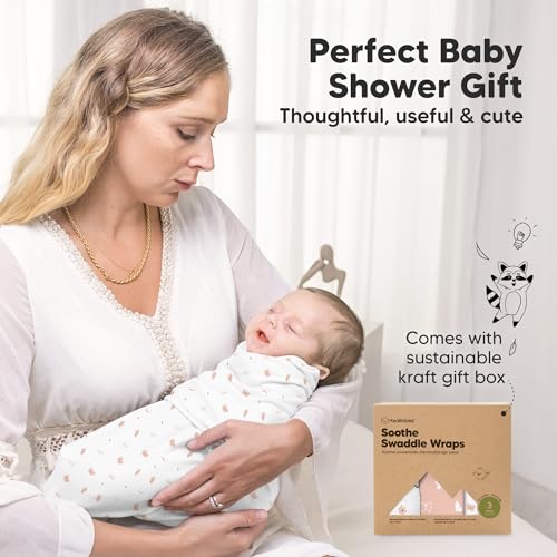 KeaBabies 3-Pack Organic Sleep Sacks for Newborns 0-3 Months