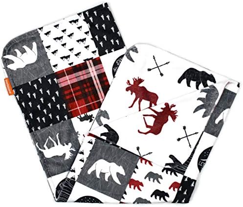 Dear Baby Gear Bears Deluxe Baby Blanket - Reversible 40x30