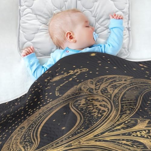 Burbuja Mardi Gras Retro Mask Baby Blanket Soft Warm Cozy 30x40