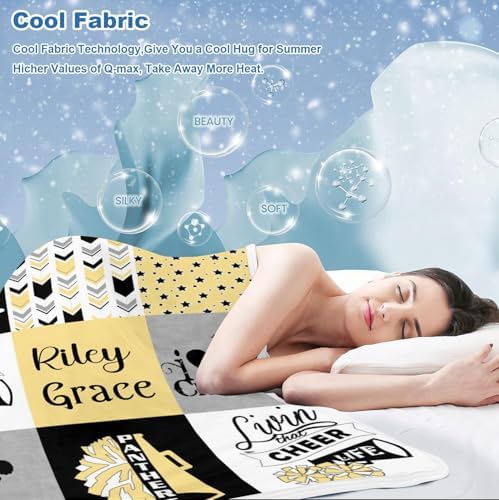 Deven Lemon I Love Cheerleader Cooling Blanket for Toddler