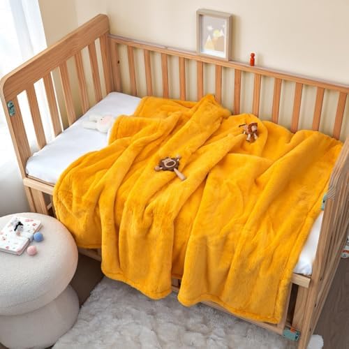 Byourbed Love Thick Chunky Bunny Baby Blanket Saffron Oranges