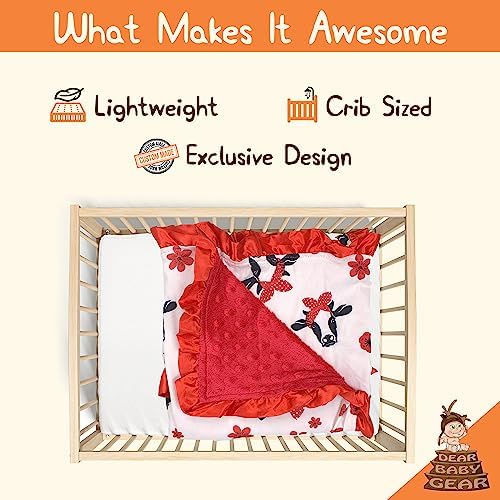 Dear Baby Gear Farm Deluxe Baby Blanket - 32x32 Inches 1
