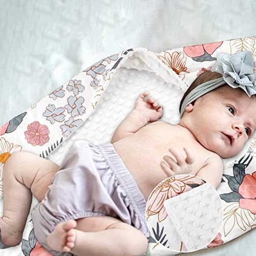 HNHUAMING Baby Blanket with Dotted Backing
