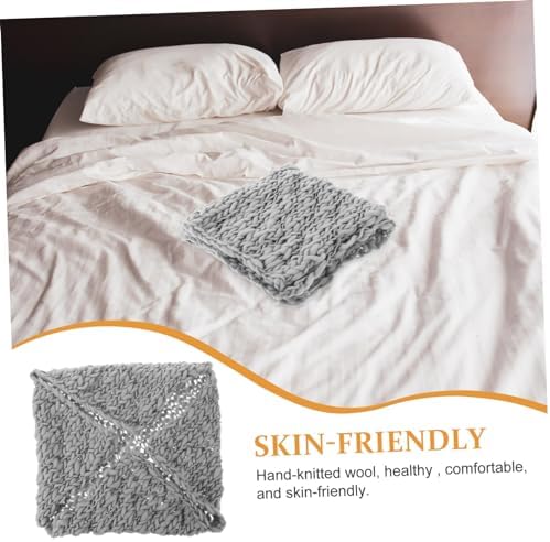 Veemoon 1pc Handmade Knitting Wool Blanket for Newborn Photography 1