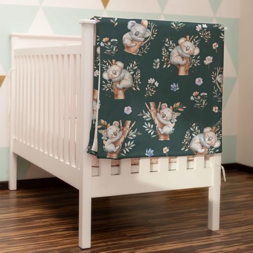 Flannel Koala Bear Baby Blanket 40x50 for Crib and Travel