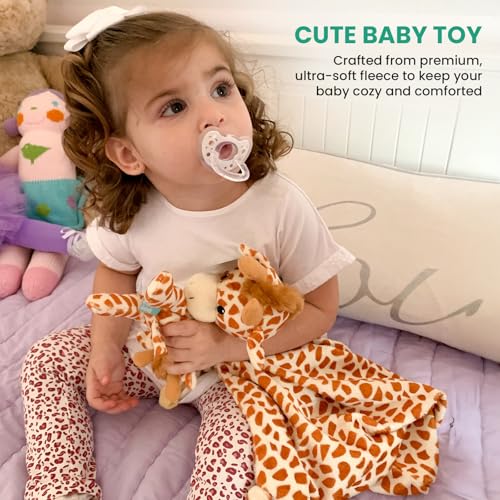 Pepe n Tito 18 Inch Giraffe Security Blanket for Babies