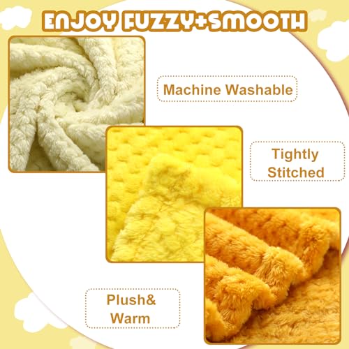 Frienda 4 Pcs Fluffy Baby Blanket for Boys Girls 1