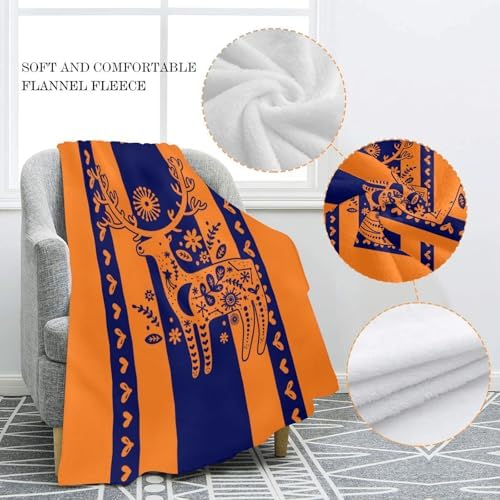 CUXWEOT Personalized Deer Blanket for Newborn 30x40 Inches