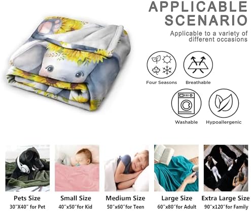 Aniruddha Custom Elephant Baby Name Blanket