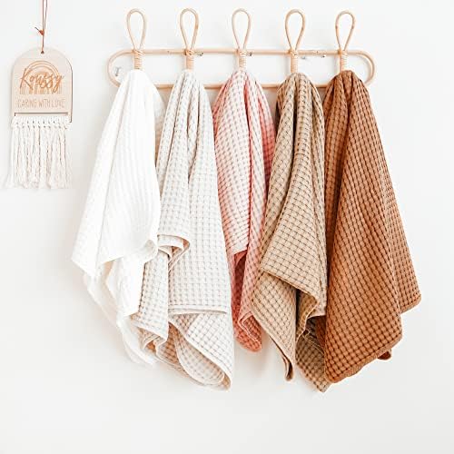 Konssy Waffle Baby Blanket - Soft Cozy Swaddle Blanket
