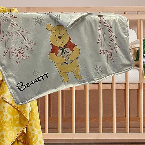 Disney Winnie The Pooh Personalized Christmas Blanket