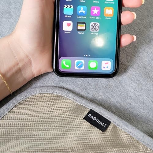 RadiHalt EMF Protection Blanket - Faraday Fabric for Laptop and Phone Safety