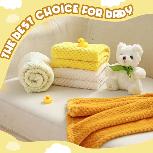 Frienda 4 Pcs Fluffy Baby Blanket for Boys Girls 1