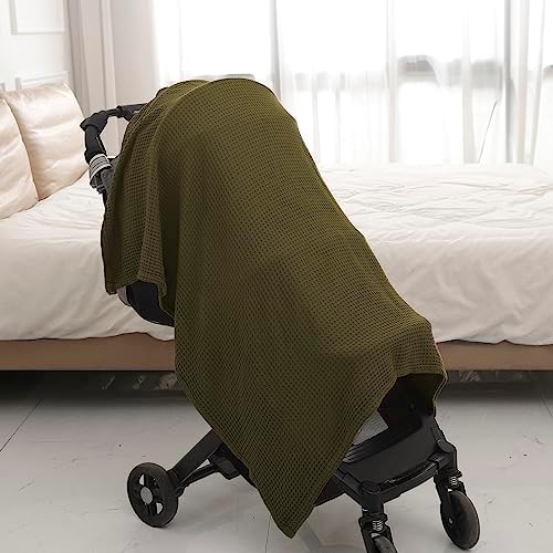 Kloovete 36x40 Inch Cooling Waffle Blanket for Newborn