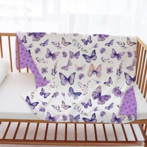 Buerhanerry Butterfly Baby Blanket for Girls