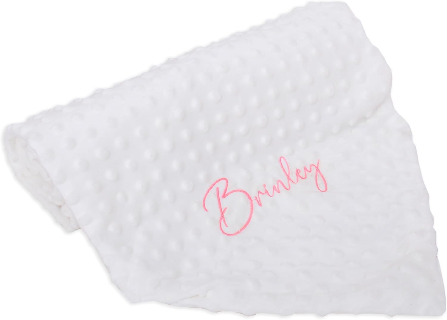 Threadart Personalized Embroidery Minky Blanket for Baby