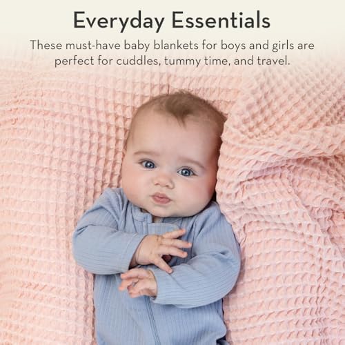 Bella Tunno Waffle Blanket 40 x 40 100 Cotton Soft Breathable