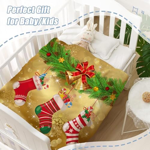 Neatee Living Christmas Fuzzy Throw Blanket for Baby and Kids