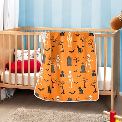 Burbuja Halloween Skeleton Baby Blanket for Boys Girls