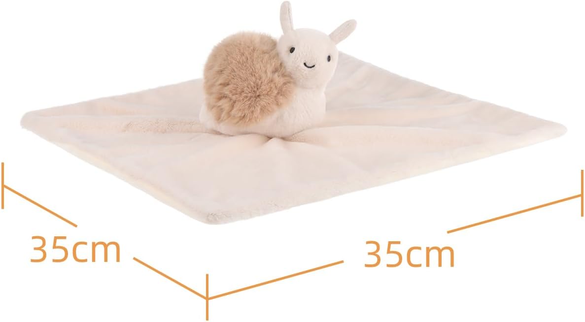 Apricot Lamb Brown Lazy Snail Blanket for Babies 1