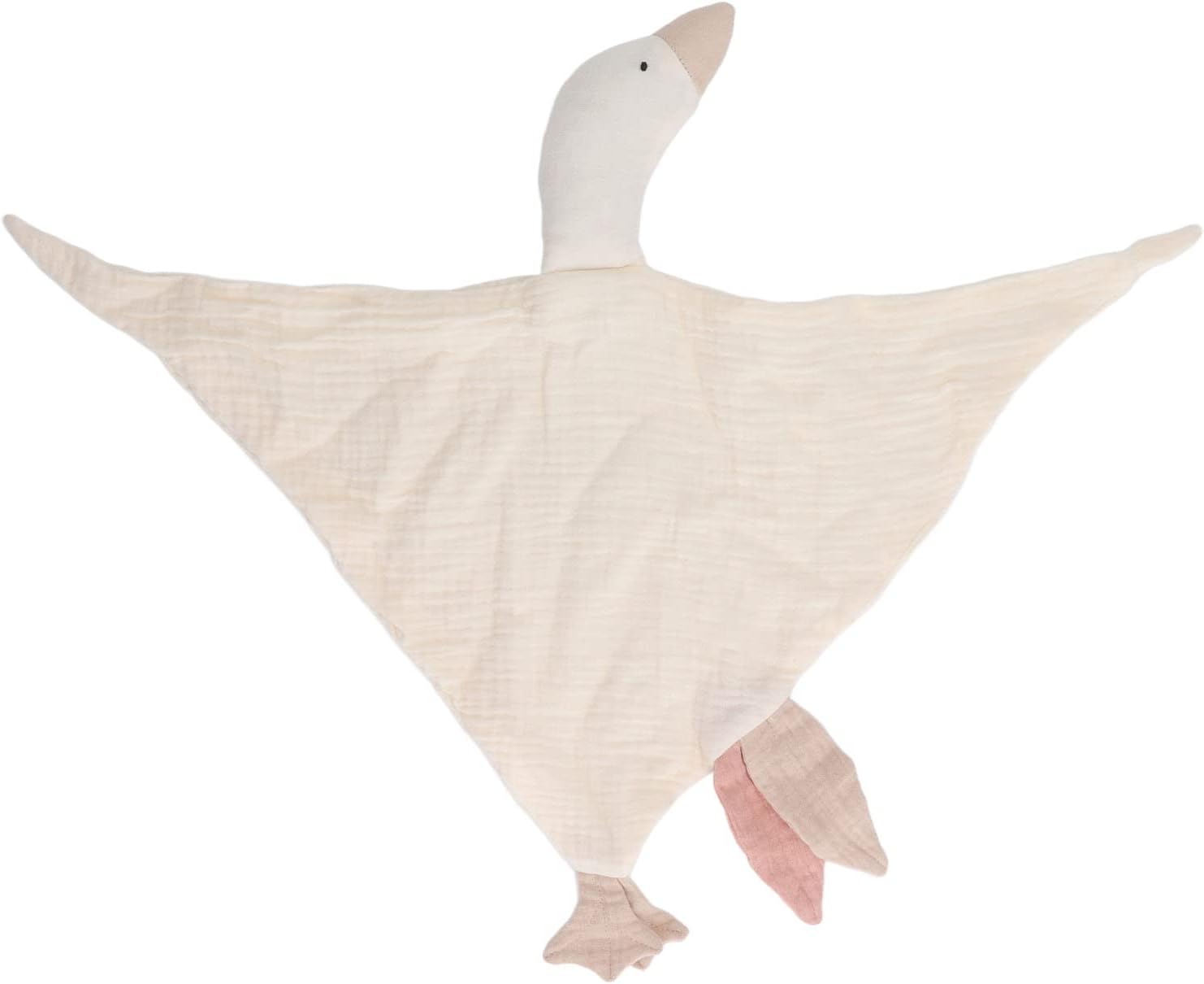 Yosoo Soft Cotton Baby Goose Security Blanket Ivory White