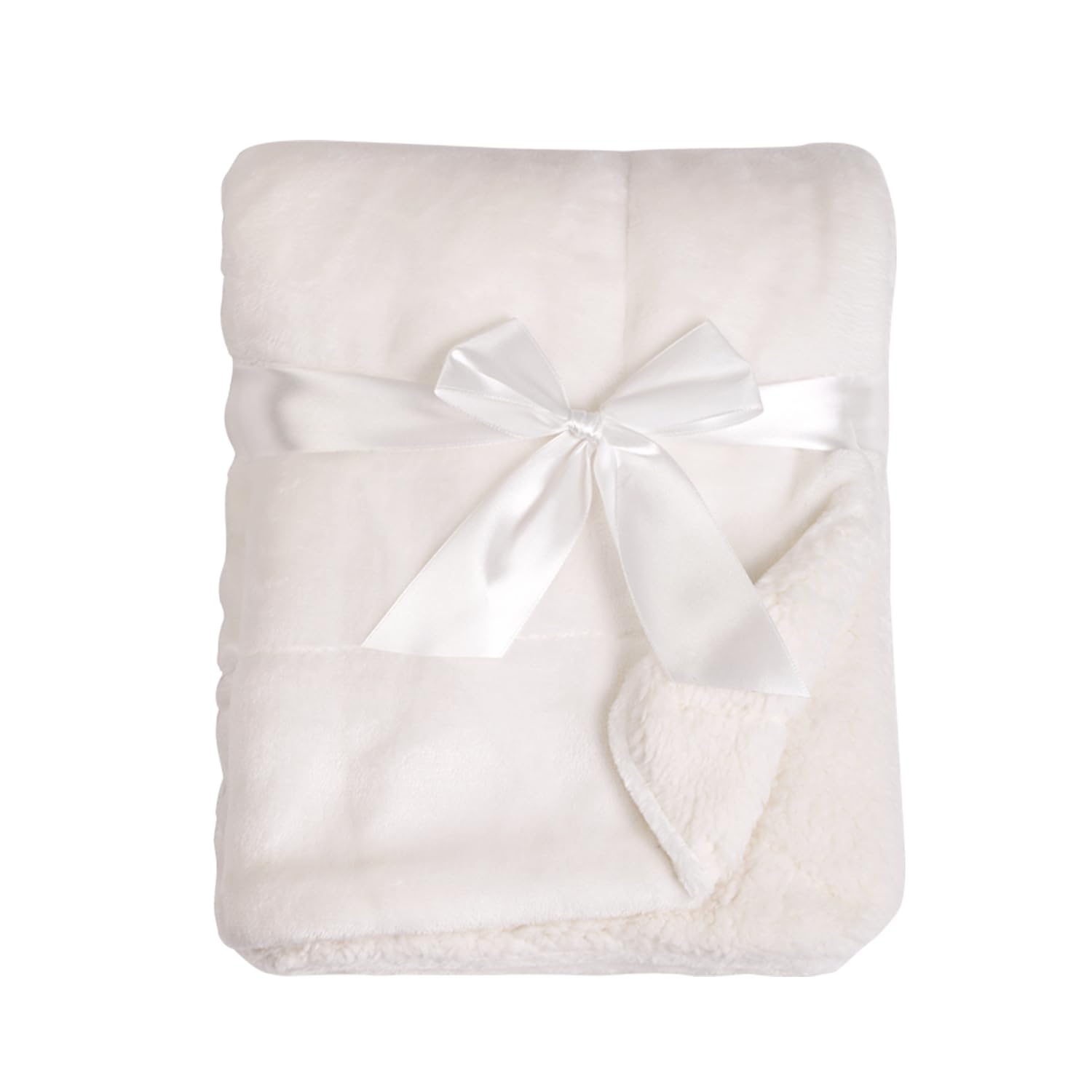American Baby Company Heavenly Soft Chenille Sherpa Toddler Blanket