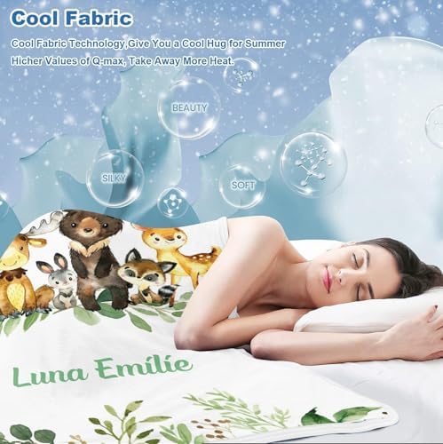 Deven Greenery Jungle Animals Cooling Blanket for Toddler