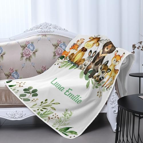 Deven Greenery Jungle Animals Cooling Blanket for Toddler