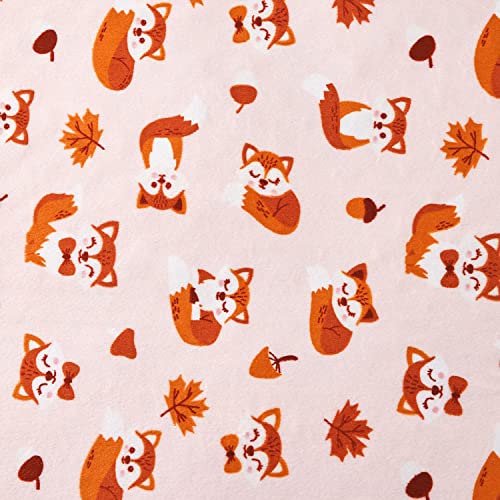 DaysU Silky Micro Plush Baby Blanket with Fox Print 1