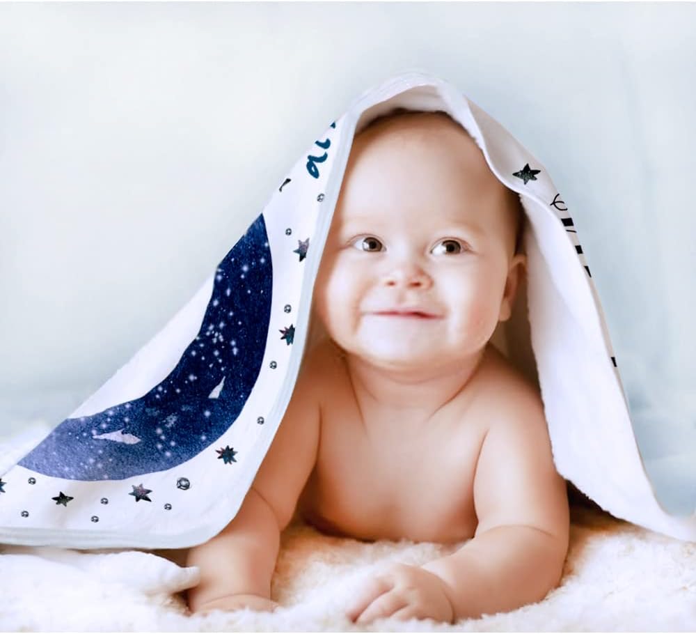 Yoothy Moon Baby Monthly Milestone Blanket - Boy Girl