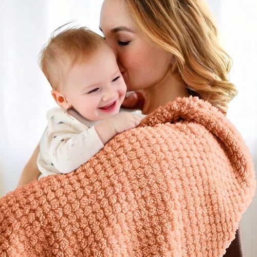 KENPERRY Ultra Soft Fleece Baby Blanket 30 X 40 Orange