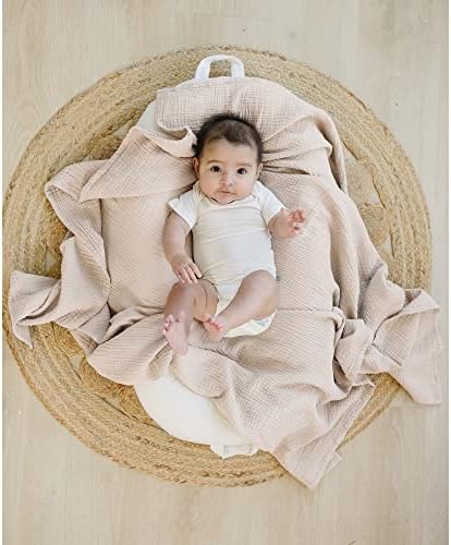 Konssy 3 Pack Muslin Swaddle Blankets for Newborn 1
