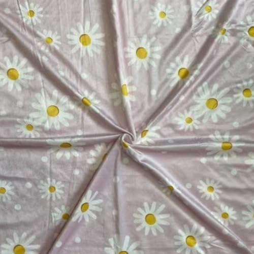 CLOSOCKEY Baby Blanket Daisy 30x40 Inch Double Layer Minky
