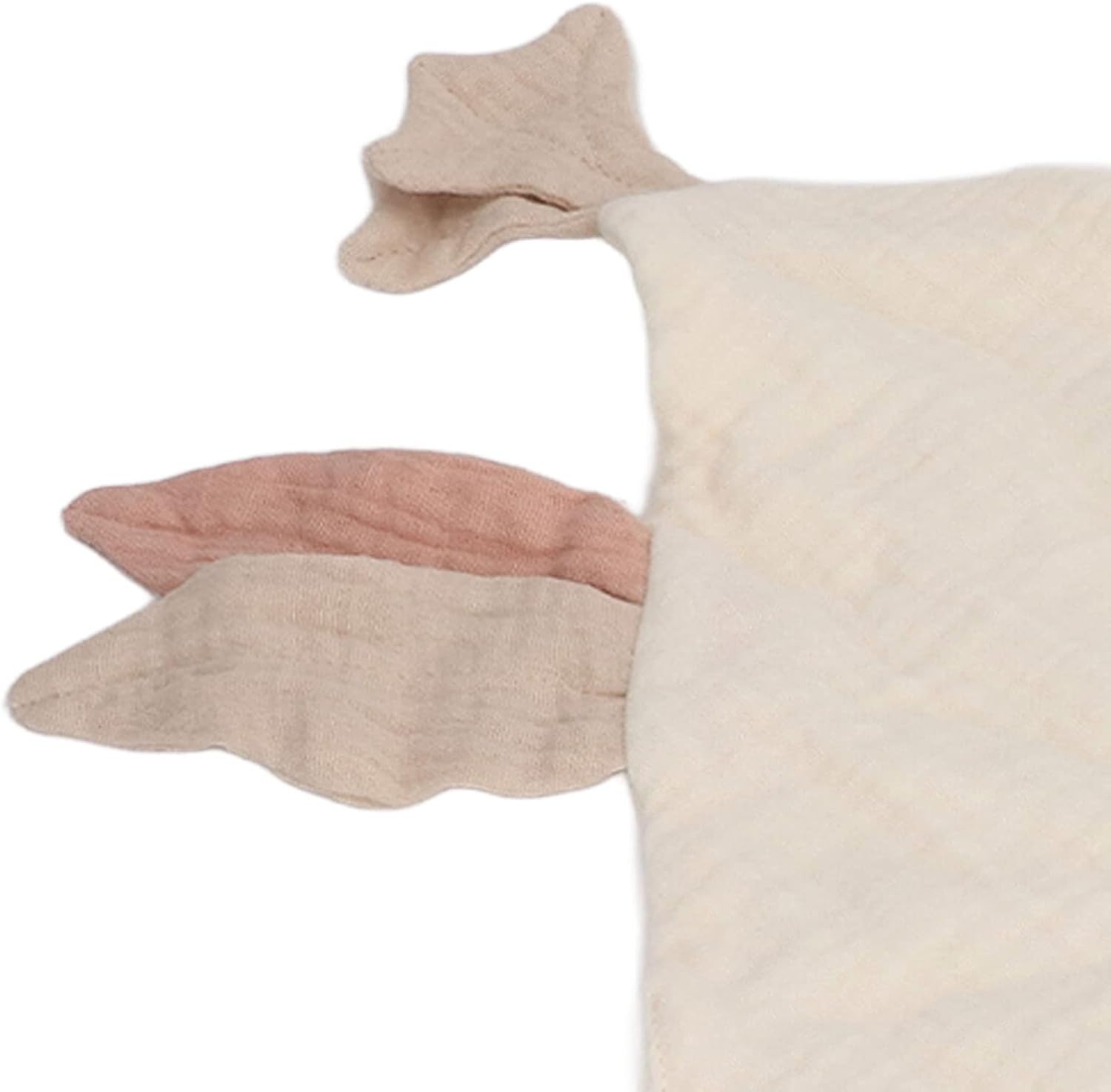 Yosoo Soft Cotton Baby Goose Security Blanket Ivory White