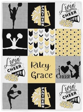 Deven Lemon I Love Cheerleader Cooling Blanket for Toddler