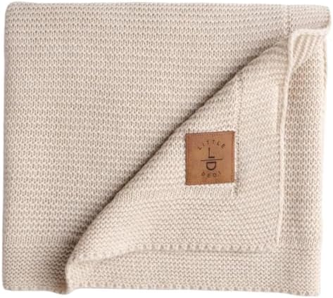 Little Dedi Soft Baby Knitted Blanket - 30x40 Neutral Stone